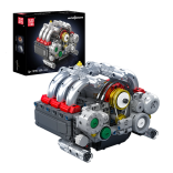 KIT DE BLOCOS DE MONTAR MOTOR FLAT-6 609 PEÇAS MOULD KING 10193